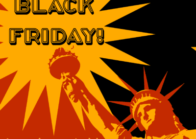 cubepome illustrazione e storytelling di ricerca su Black Friday